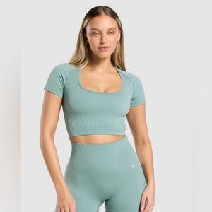 Gymshark Corset Contour Seamless Set Celeste Blue XS/Small